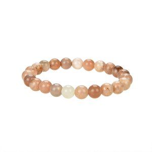 Sunstone Gemstone Round Beads Bracelets 8mm